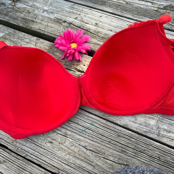 Cacique Lane Bryant NWT Cherry Red Smooth Balconette Bra 44D - Picture 5 of 8
